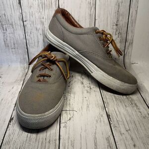Ralph Lauren Shoes Womens 6.5 Mira Casual Comfort Low Sneakers Gray Canvas